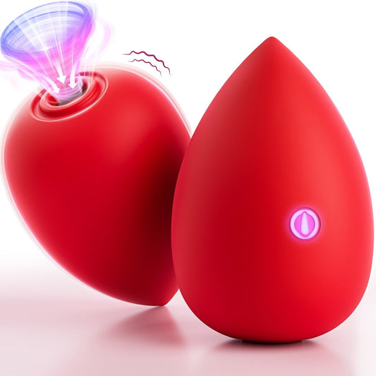 DEW| Adorable Deep 9 Sucking & 10 Vibrating Modes Female Vibrator Toy - Lunatear