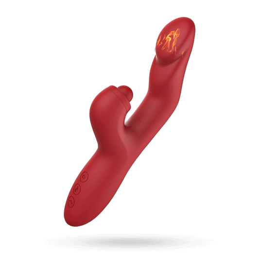 Vibromasseur 3-en-1 – pulsation, chauffage et format portable