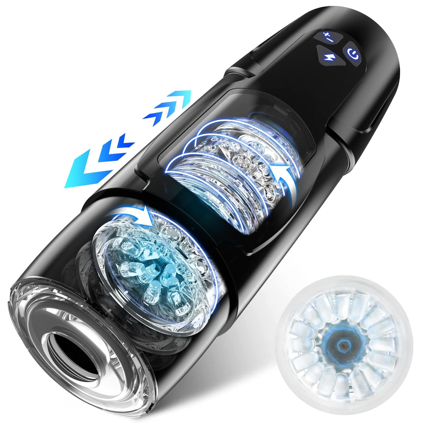 Masturbateur masculin Lunatear – poussée et rotation 360°