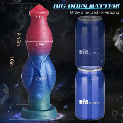 10" Knot Vibrating and Thrusting App Control Huge Dildo Women Sex Toy - Lunatear