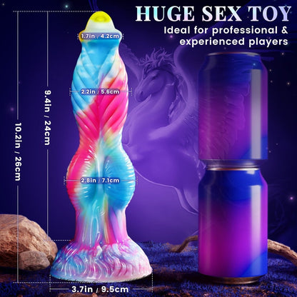 10.2 inch Fantastic 3 in 1 Realistic Huge dildo Vibrator Sex Toy - App Control - Lunatear