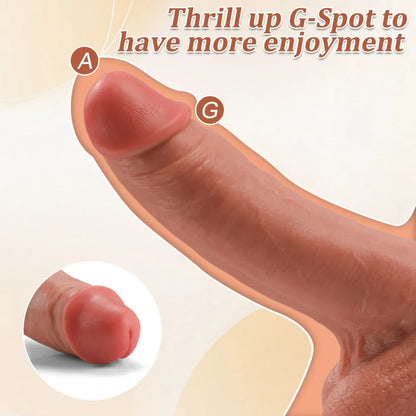 Godemichet réaliste de 28 cm en TPR ultra-doux – plaisir profond