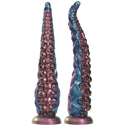 12.9inch Silicone Luminous Tentagle Multiple Stimualtion Dildo with Suction Cup - Lunatear