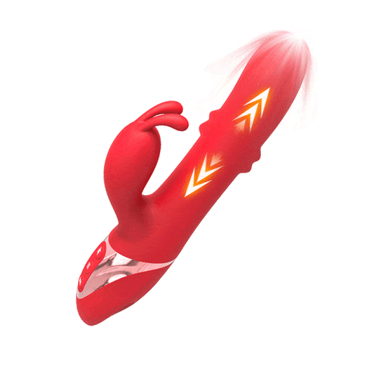 Vibromasseur lapin multifonction – perles, stimulation anale et point G