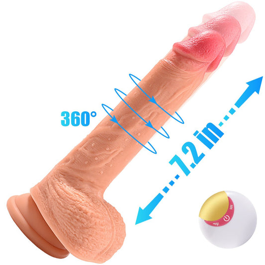 8.7in 4 in 1 Vibrating Hand - free Super Realistic Dildo - Lunatear