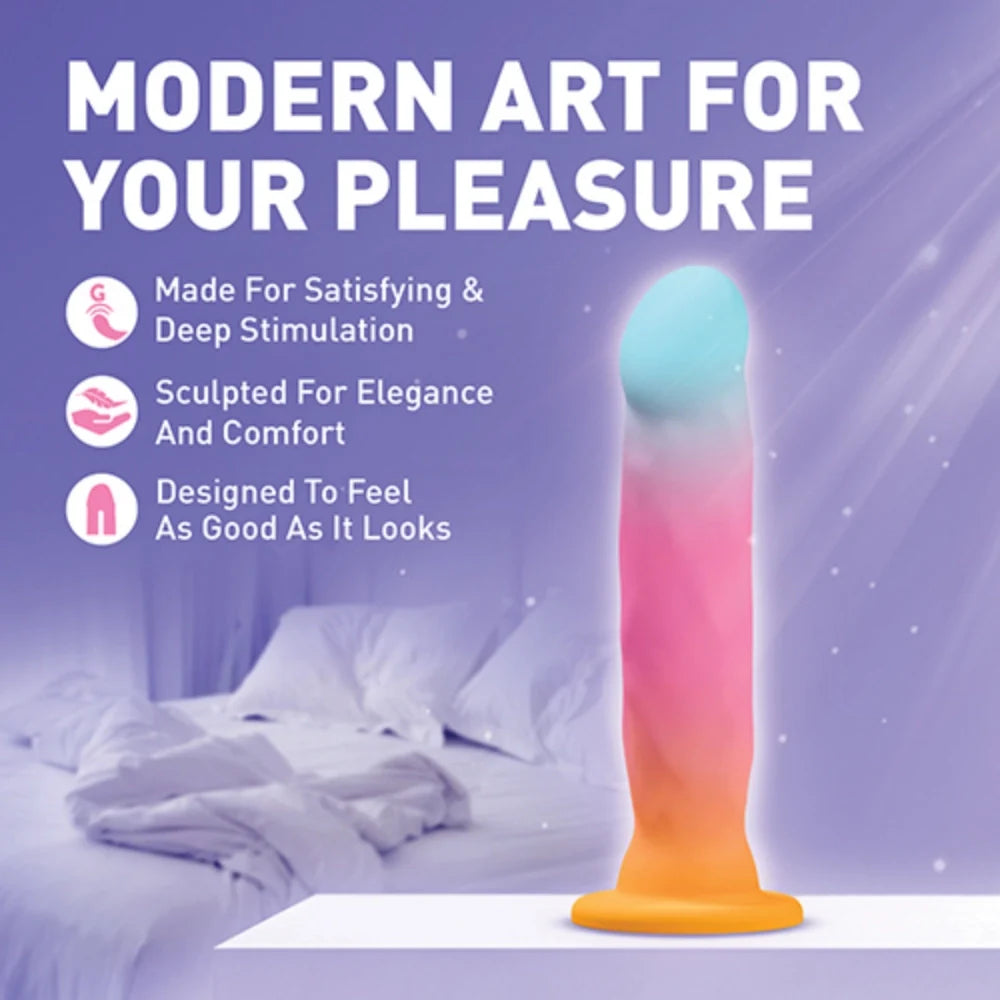 Godemichet en silicone premium – tige lisse et incurvée, pour jeu solo ou à deux