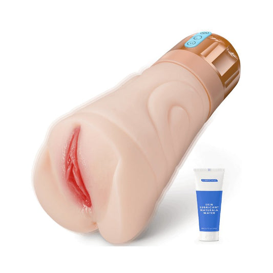 BEYATE| Unique Innovative Vibrating and Suction Pocket Pussy Male Masturbator - Lunatear