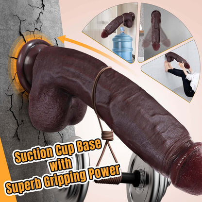 CAESAR| Huge Silicone Realistic Dildo with Suction Cup - Lunatear