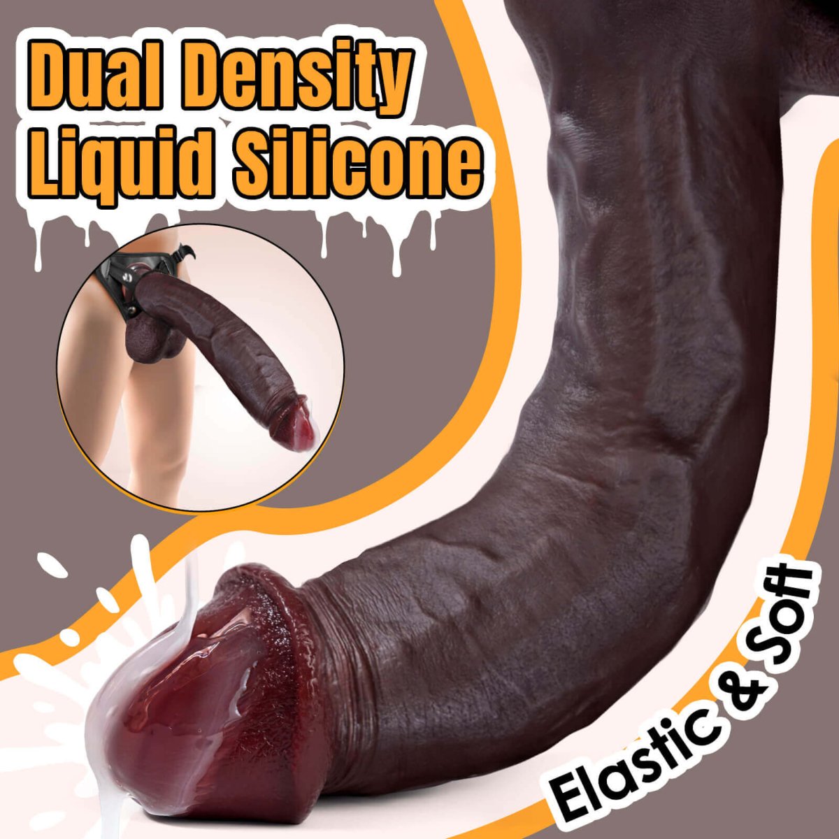 CAESAR| Huge Silicone Realistic Dildo with Suction Cup - Lunatear