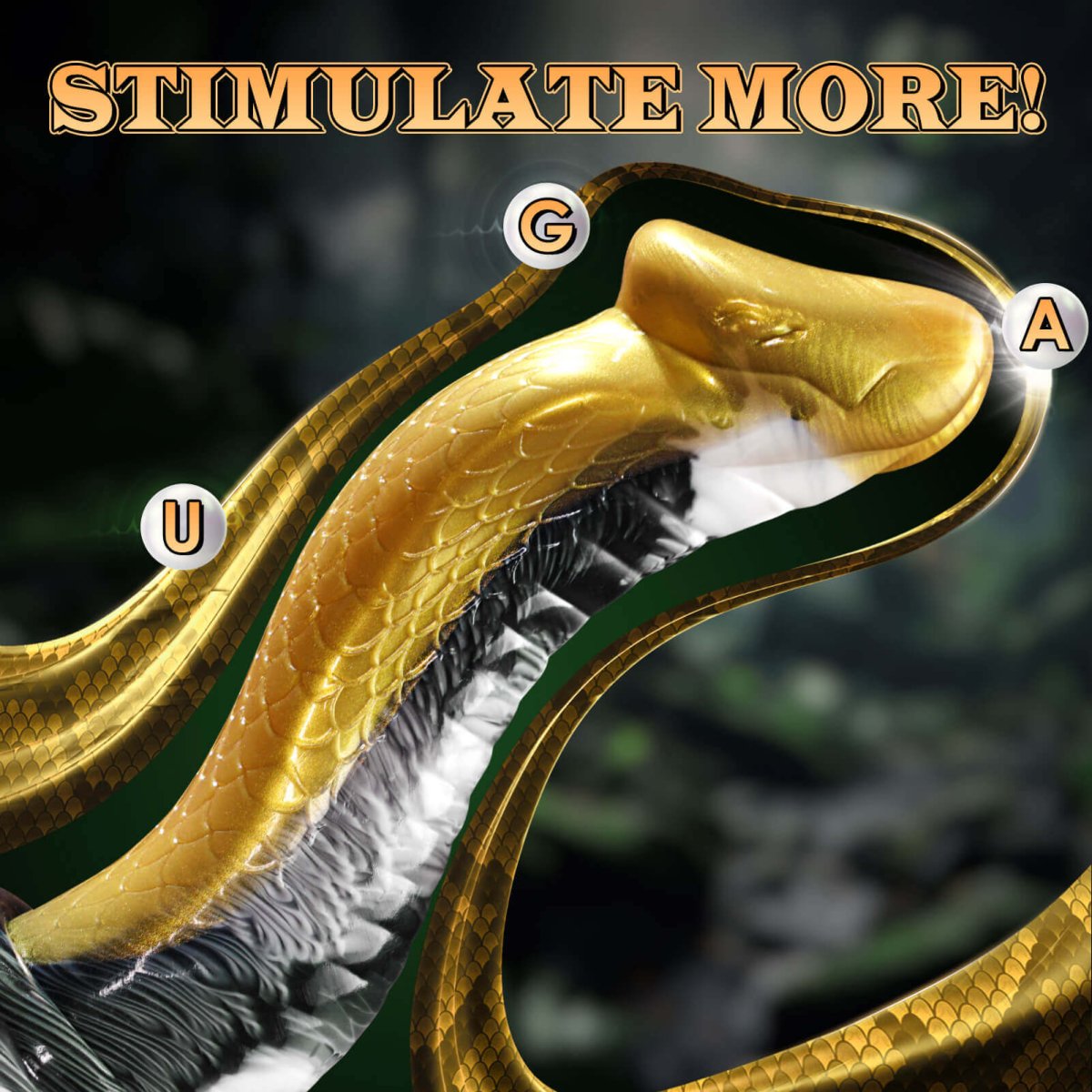 COBRA| Snake Shaped huge Monster Dildo with Suction Cup - Lunatear