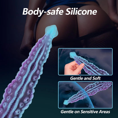 Godemichet tentaculaire creux en forme de pieuvre – plug anal pour jeu fantasy