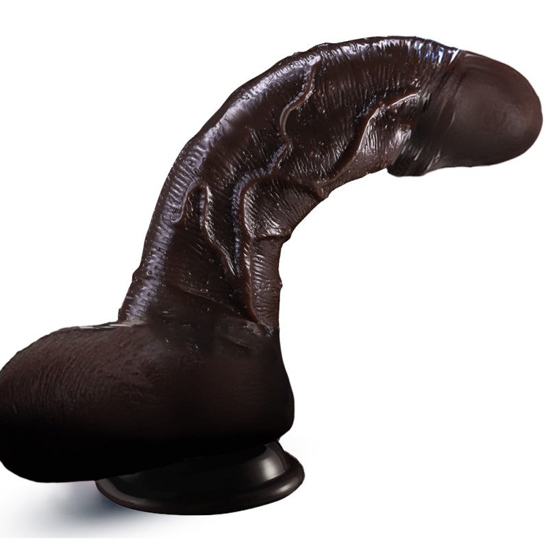 Godemichet réaliste en silicone double couche de 25 cm – ventouse et étanche