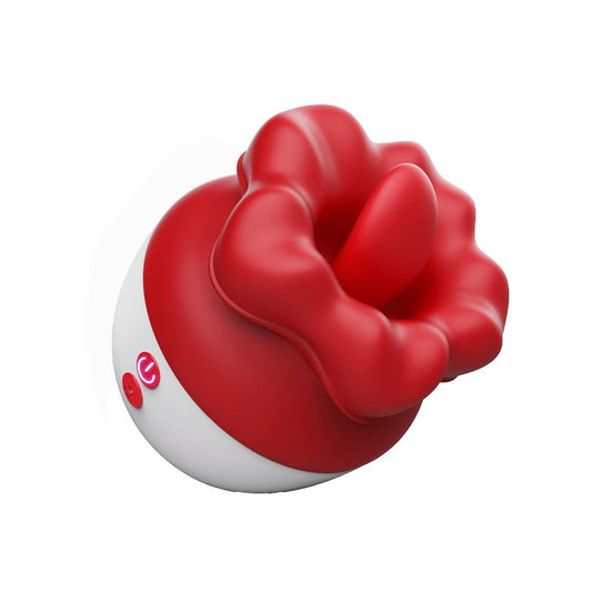 Woman 2 in 1 Clitoirs Oral Licking and vibrating Flower Vibrator - Lunatear